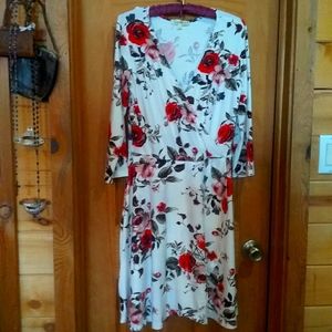 Summer Flioral Wrap Dress